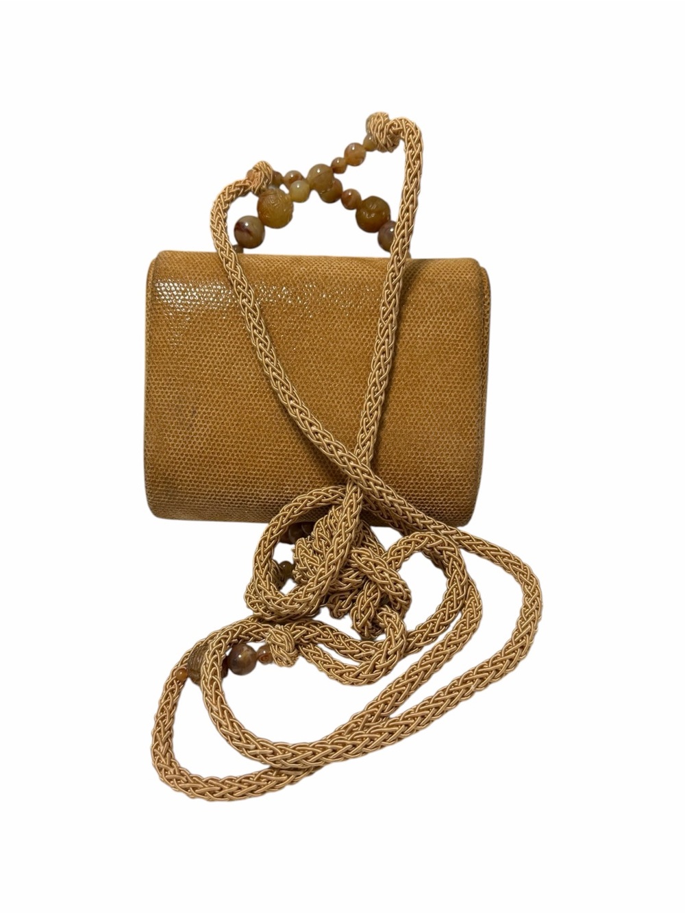 Rafael Sanchez Tan Reptile Crossbody Handbag - Picture 2 of 8